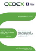 Financial decision-making, gender and social norms in Zambia: preliminary report on the quantitative data generation, analysis and results