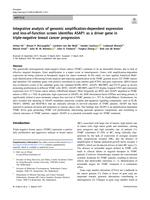 Integrative analysis of genomic amplification-dependent expression and loss-of-function screen identifies ASAP1 as a driver gene in triple-negative breast cancer progression