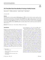 EEG Theta/Beta ratio neurofeedback training in healthy females