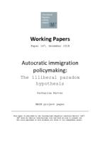Autocratic immigration policymaking: the illiberal paradox hypothesis