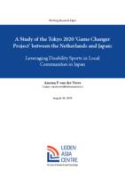 A study of the Tokyo 2020 ‘Game Changer Project’ between the Netherlands and Japan: leveraging disability sports in local communities in Japan