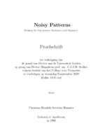 Noisy patterns: Bridging the gap between stochastics and dynamics