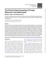 The Criminal Case Processing of Foreign Nationals in the Netherlands