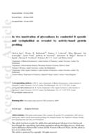 In vivo inactivation of glycosidases by conduritol B epoxide and cyclophellitol as revealed by activity-based protein profiling