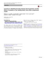 Correction to: Modelling the delay between pharmacokinetics and EEG effects of morphine in rats: binding kinetic versus effect compartment models