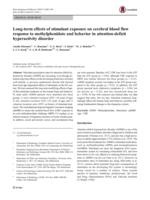 Long-term effects of stimulant exposure on cerebral blood flow response to methylphenidate and behavior in attention-deficit hyperactivity disorder