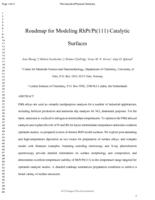 Roadmap for Modeling RhPt/Pt(111) Catalytic Surfaces