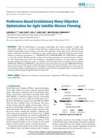 Preference-Based Evolutionary Many-Objective Optimization for Agile Satellite Mission Planning