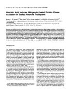 Abscisic Acid Induces Mitogen-Activated Protein Kinase Activation in Barley Aleurone Protoplasts