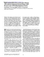 Signal transduction in Dictyostelium fgd A mutants with a defective interaction between surface cAMP receptors and a GTP-binding regulatory protein.