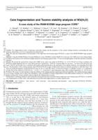 Core fragmentation and Toomre stability analysis of W3(H2O): A case study of the IRAM NOEMA large program CORE