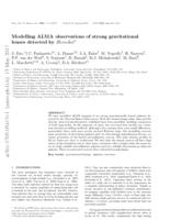 Modelling high-resolution ALMA observations of strongly lensed highly star-forming galaxies detected by Herschel