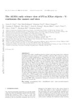 The ALMA early science view of FUor/EXor objects - V. Continuum disc masses and sizes