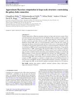 Approximate Bayesian computation in large-scale structure: constraining the galaxy-halo connection