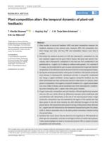 Plant competition alters the temporal dynamics of plant-soils feedbacks