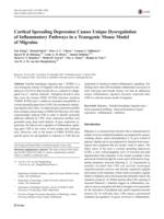 Cortical Spreading Depression Causes Unique Dysregulation of Inflammatory Pathways in a Transgenic Mouse Model of Migraine