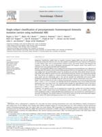 Single-subject classification of presymptomatic frontotemporal dementia mutation carriers using multimodal MRI.