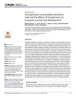 Eutrophication and predator presence overrule the effects of temperature on mosquito survival and development.