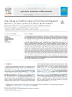 Crop yield gap and stability in organic and conventional farming systems