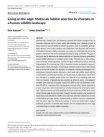 Living on the edge: multiscale habitat selection by cheetahs in a human‐wildlife landscape