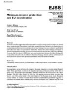 Minimum income protection and EU coordination