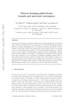 Pattern forming pulled fronts: bounds and universal convergence