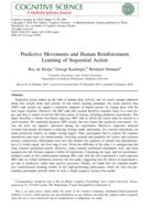 Predictive movements and human reinforcement learning of sequential action