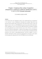 Employee-like worker: Competitive entrepreneur or submissive employee? Reflections on CJEU, C-413/13, FNV Kunsten Informatie