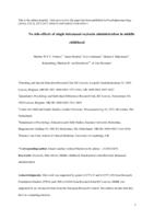 No side-effects of single intranasal oxytocin administration in middle childhood.