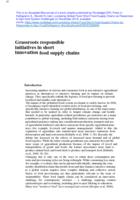 Grassroots responsible innovation initiatives in short food supply chains