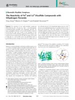 The Reactivity of Fe-II and Co-II Disulfide Compounds with Dihydrogen Peroxide