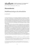 Discussiedossier: Studiefinanciering en de universiteiten