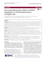 Anti-neuroinflammatory effects of GPR55 antagonists in LPS-activated primary microglial cells