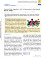 Incident angle dependence of CHD3 dissociation on the stepped Pt(211) surface