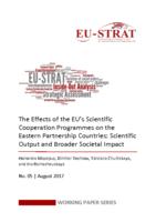 The Effects of the EU’s Scientific Cooperation Programmes on the Eastern Partnership Countries: Scientific Output and Broader Societal Impact