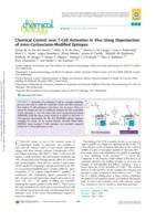 Chemical Control over T-Cell Activation in Vivo Using Deprotection of trans-Cyclooctene-Modified Epitopes