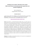 Nachfrage aus dem »Westen« trifft Arbeit aus dem »Süden«: PMSCs und der Einsatz von internationalen labour supply chains in der westlichen Kriegsführung