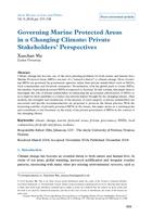 Governing Marine Protected Areas in a Changing Climate: Private Stakeholders’ Perspectives