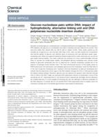 Glucose-Nucleobase Pairs within DNA: Impact of Increased Hydrophobicity, Wider Linking Unit and DNA Polymerase Nucleotide Insertion Studies