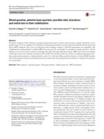 Mixed guanine, adenine base quartets: Possible roles of protons and metal ions in their stabilization