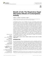 The Respiratory Vagal Stimulation Model of Contemplative Activity