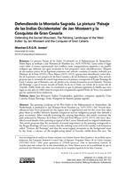 Defendiendo la Montaña Sagrada. La pintura ‘Paisaje de las Indias Occidentales’ de Jan Mostaert y la Conquista de Gran Canaria