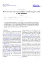 From interstellar carbon monosulfide to methyl mercaptan: paths of least resistance