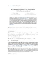 Do modals take propositions or sets of propositions? Evidence from Japanese darou