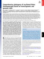 Comprehensive phylogeny of ray-finned fishes (Actinopterygii) based on transcriptomic and genomic data