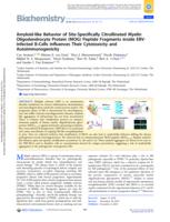 Amyloid-like behavior of site-specifically citrullinated myelin oligodendrocyte protein (MOG) peptide fragments inside EBV infected B-cells influences their cytotoxicity and autoimmunogenicity