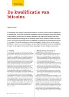 De kwalificatie van bitcoins