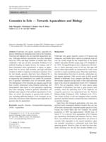 Genomics in eels — towards aquaculture and biology