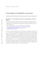 Universality of multi-field α-attractors