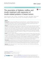 The association of diabetes mellitus and insulin treatment with expression of insulin-related proteins in breast tumors